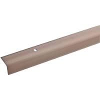acerto 38042 Perfil angular de escalera de aluminio - 100cm 22x30mm bronce claro x Antideslizante x Robusto x Fácil…